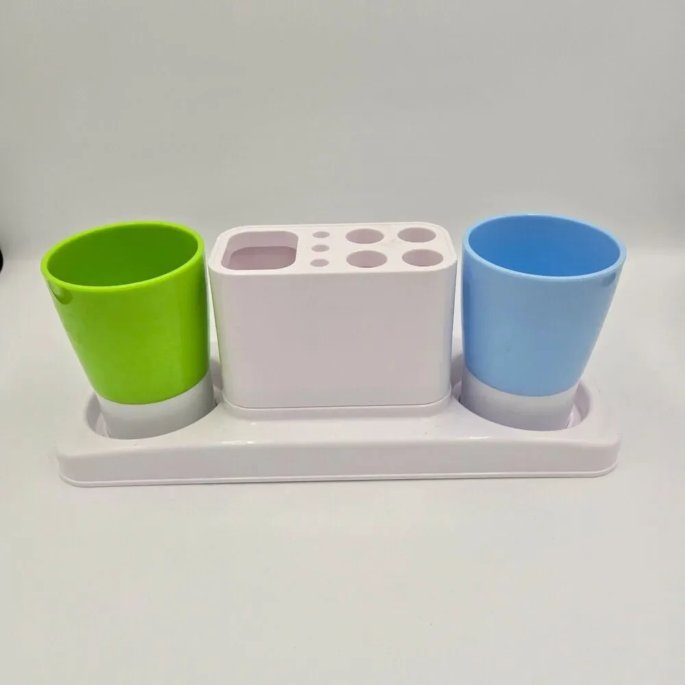 Toothbrush Holder Bathroom Organizer Cups